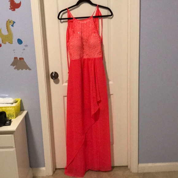 Sequin orange prom dress - Picture 1 of 2